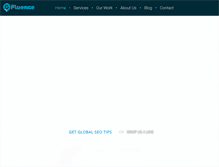 Tablet Screenshot of gfluence.com